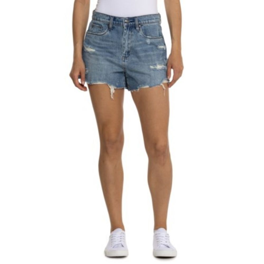 BlankNYC The Barrow Distressed Vintage High Rise Jean Shorts Size 29 NWT
